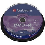 Verbatim DVD+R 4,7GB 16x, AZO, spindle, 10ks